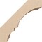 Ekena Millwork 5-inch W x 8-inch D x 8-inch H Balboa Rough Cedar Woodgrain TimberThane Knee Brace, Primed BRCUR05X08X08BOARCPR - alternate 4